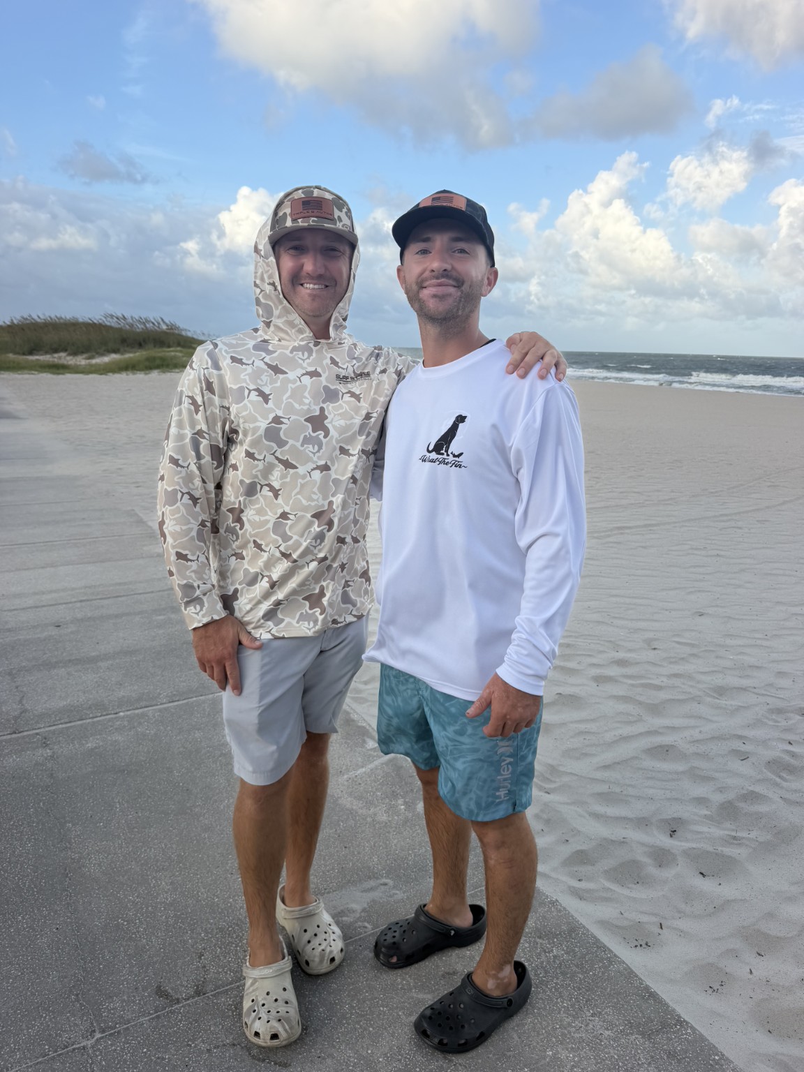 Brothers Landan and Dakota together on a Florida beach